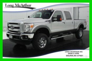 12 6.2 v8 gas crew cab 4x4! lariat! remote start! leather! sat! sync msrp 48,965