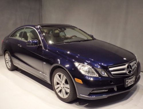2012 12 mercedes-benz e350 coupe blue/tan rwd 17k miles, 1 owner clean carfax!!!