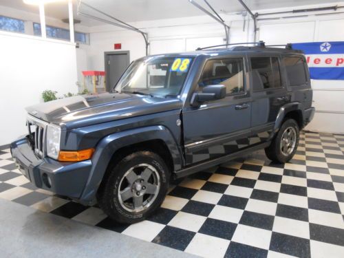 2008 jeep commander sport 4x4 59k no reserve salvage rebuildable good airbags