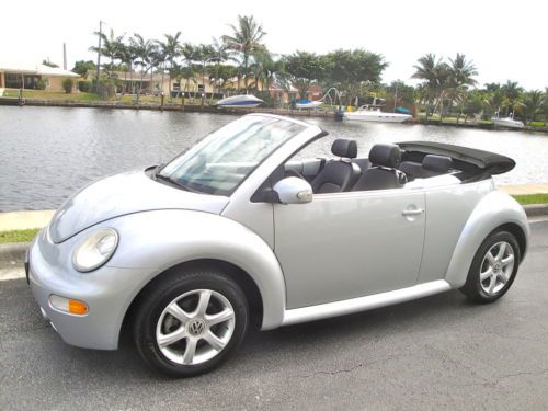 05 vw new beetle convertible gls turbo*58k*auto*x-nice*sharp inside&amp;out*pwr top