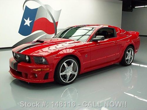 2006 ford mustang roush 5-spd leather spoiler 20&#039;s 46k texas direct auto