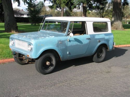 1967 international harvester scout with oem plow attachment