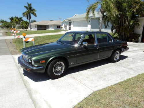 1987 jaguar xj6 straight 6 123000 miles green 4dr classic look