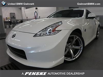 2dr cpe manual nismo low miles coupe manual gasoline 3.7l v6 cyl pearl white