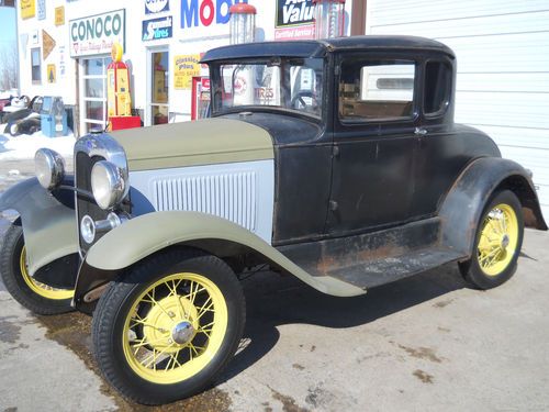 1930 ford model a coupe 5 window driver original