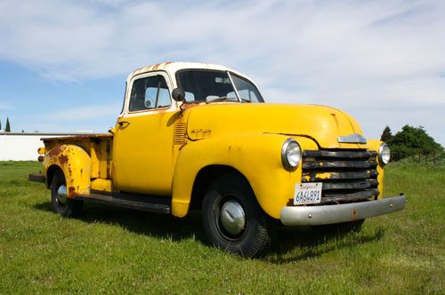 1953 chevrolet pickup-5 window-long bed-1949-1950-1951-1952-1954-1955-hot rod
