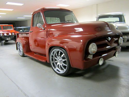 1955 custom ford f-100 street rod. completely restored and customized! must see!
