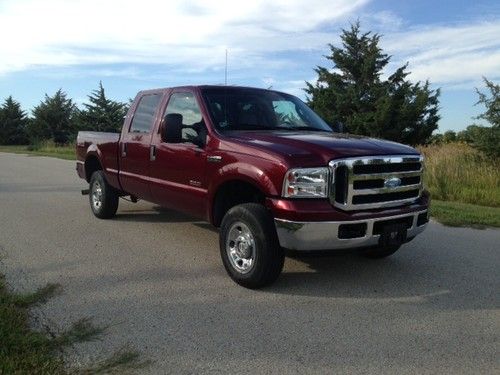 2006 ford f-250 crew cab short box diesel 6 speed manual 4x4 only 59k miles!