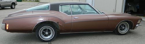 1971 buick riviera boattail sports coupe one owner needs work runs 455 4 bbl