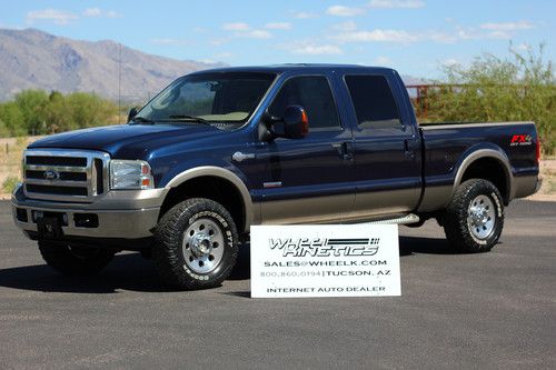2006 ford f250 diesel 4x4 king ranch crew cab 4wd pickup 4-door see video