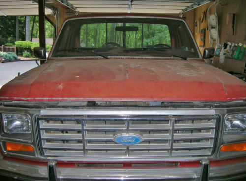 1985 ford f-150 xl step side wood short bed 302 auto. great restoration project