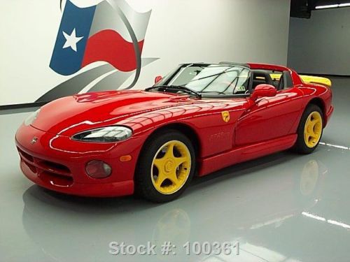 1996 dodge viper rt/10 roadster ketchup &amp; mustard 4k mi texas direct auto