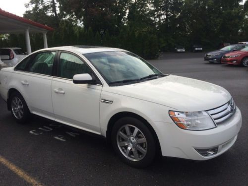 2009 white four door sedan leather interior sunroof carfax two previous owners