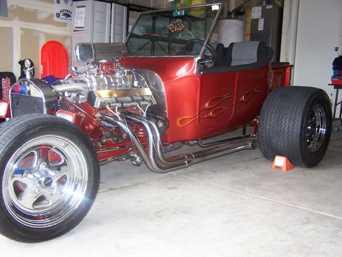 1923 ford t- bucket 383 stroker 350 turbo transmission weiand supercharger bad!!