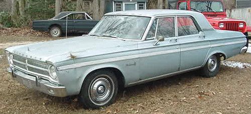 1965 plymouth belvedere 4 door- running project car! 318 poly, auto police car?
