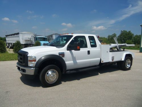 2009 ford f-450 extended cab 4x4 self loader repo tow truck