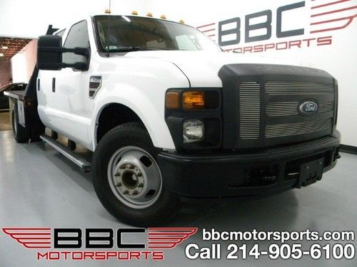 Ford f350 flatbed crew cab dsl work truck 1owner clean carfax