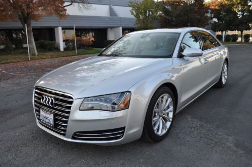 2011 audi a8-l 4.2 quattro night vision clean carfax 1 owner loaded low miles