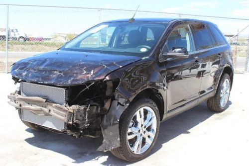 2013 ford edge limited awd damaged salvage starts only loaded nice color l@@k!!