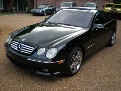Mercedes amg cl55 supercharged 493hp black on black wonderful condition!