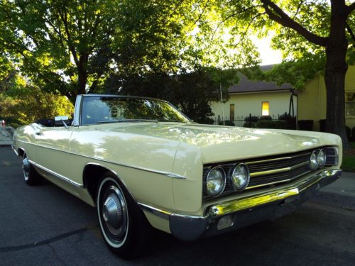Beautiful 1969 ford galaxie 500 convertible &#034;y&#034; code 390 a/t p/b p/s nice !!