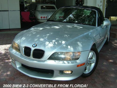 2000 bmw z-3 convertible from florida! 1 owner, low miles and like brand new!