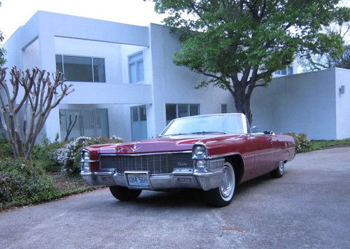 1965 cadillac coupe deville convertible ~ restore or enjoy as it is ~ red/white
