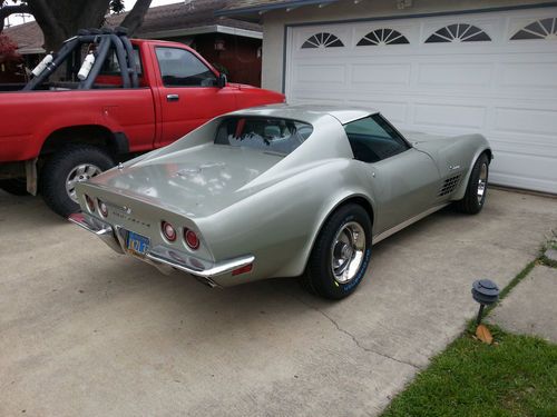 1972 chevy corvette 350 4 speed all original grey/green #s matching