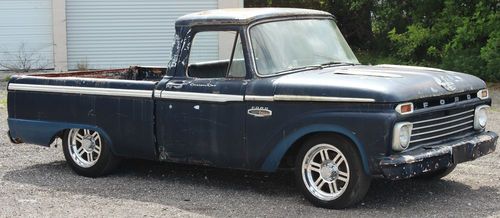1966 ford f100 rat rod truck, 390ci, patina, hot rod, slammed, 1965 1964 65 64