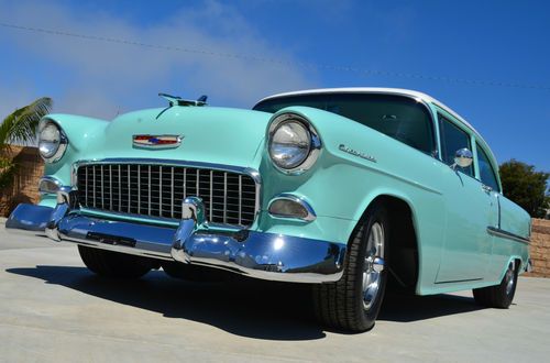 1955 chevy 210 del rey coupe a+ solid ca car stock 6 cyl extremely straight