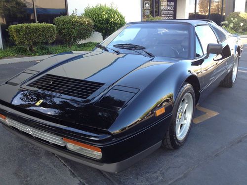1986 ferrari 328 gts 7000 miles black black no accidents original owner