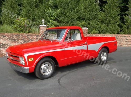 Clean, straight, turbo 400 auto trans, ps, db, c/d stereo, red, pickup
