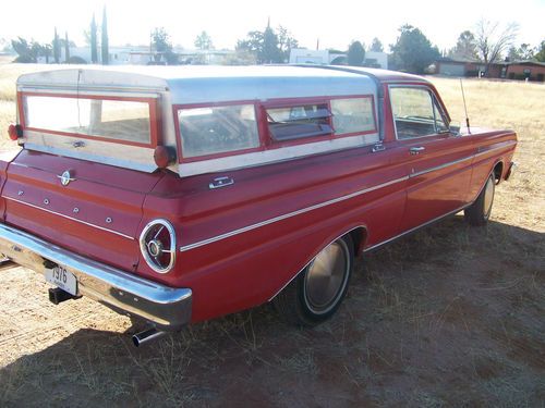 1965 red ford falcon ranchero