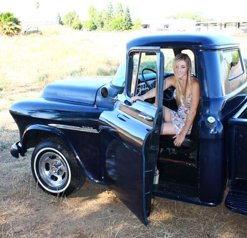 1955 chevy 2nd series 3100 shortbed stepside pickup hot rod not rat california