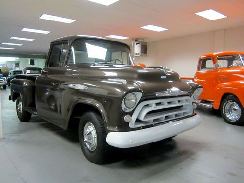 1957 chevy apache pickup truck original v8 truck! completely restored! must see