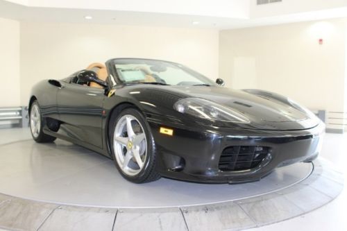 Ferrari 360 spider 5-speed manual transmission convertible new tires clean fax