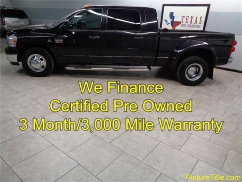 07 dodge 3500 mega cab drw 2wd diesel crew certified warranty we finance texas