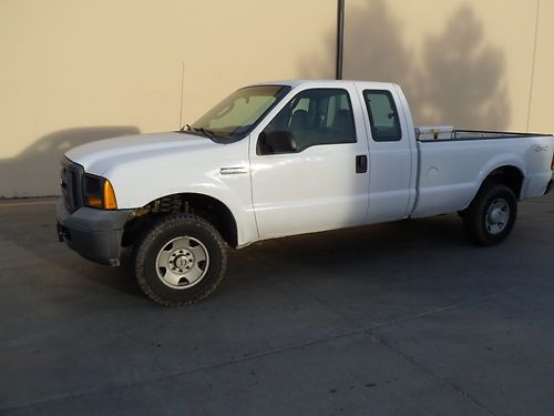 2006 ford f250sd xl super duty supercab 4wd 4x4 extended cab 4 door long bed tow