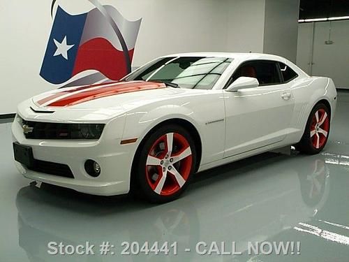 2010 chevy camaro 2ss rs sunroof htd leather 20's 40k texas direct auto