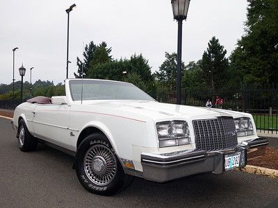 1983 buick riviera convertible 5.0 v8 auto w/ pwr top only 16k miles *1 owner*