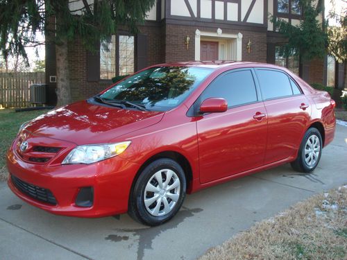 2011 toyota corolla red! 4-door! 1.8l i4! tint! cd! automatic! super clean! save