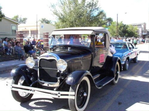 1928 ford model a original 4 cylinder 3 speed totally restored black