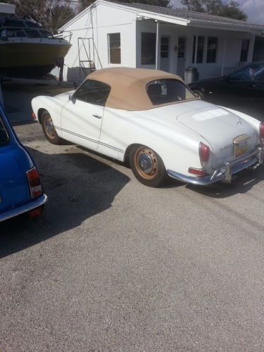 1970 convertable,white with tan top