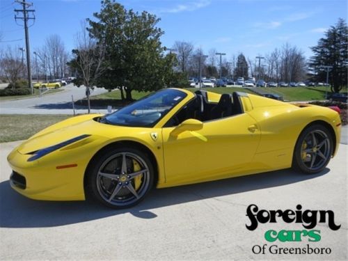 2013 ferrari 458 spider - certified and only 405 miles!!