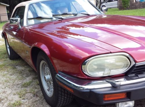 1992 jaguar xjs convertible - 29k miles - red - rare, sweet, nice!