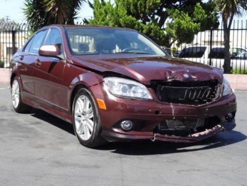 2009 mercedes-benz c-class c300 damaged repairable fixer salvage runs! must see!