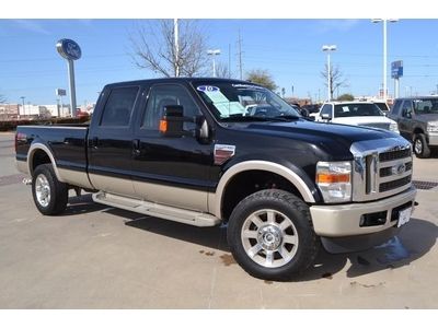 2010 f350 4x4 crew cab super duty, king ranch, diesel, ford certified, 1-owner!!
