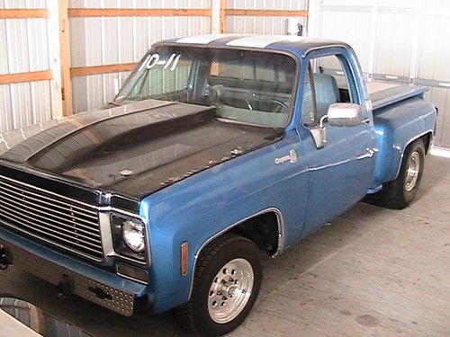 1976 chevy c-10 stepside bb-468 400 trans 9 inch (pro street or dirt drags) good