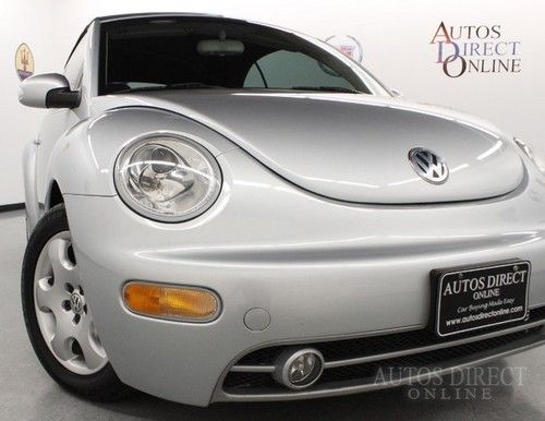 We finance 03 beetle gls convertible clean carfax low miles power top leather