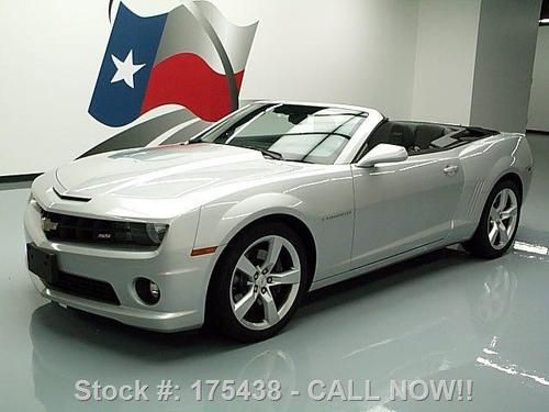 2012 chevy camaro 2ss convertible htd leather 20's 13k texas direct auto